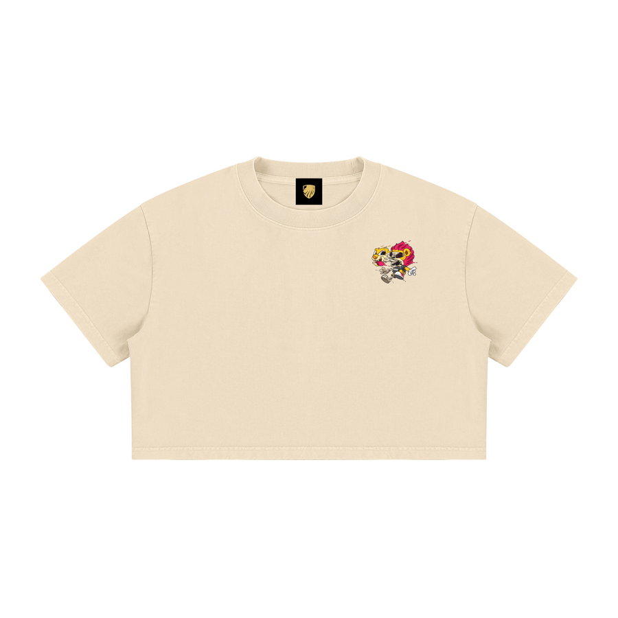 Dripping Dante Mineral Wash Cotton Crop Tee
