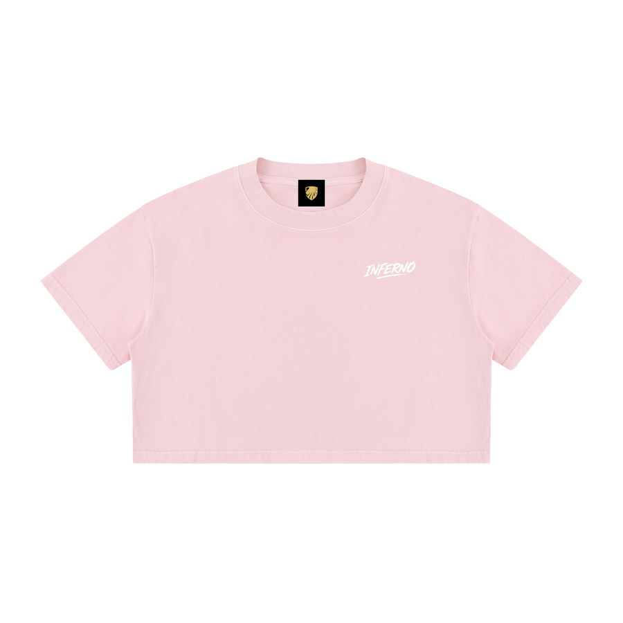 Inferno Brush Mineral Wash Cotton Crop Tee