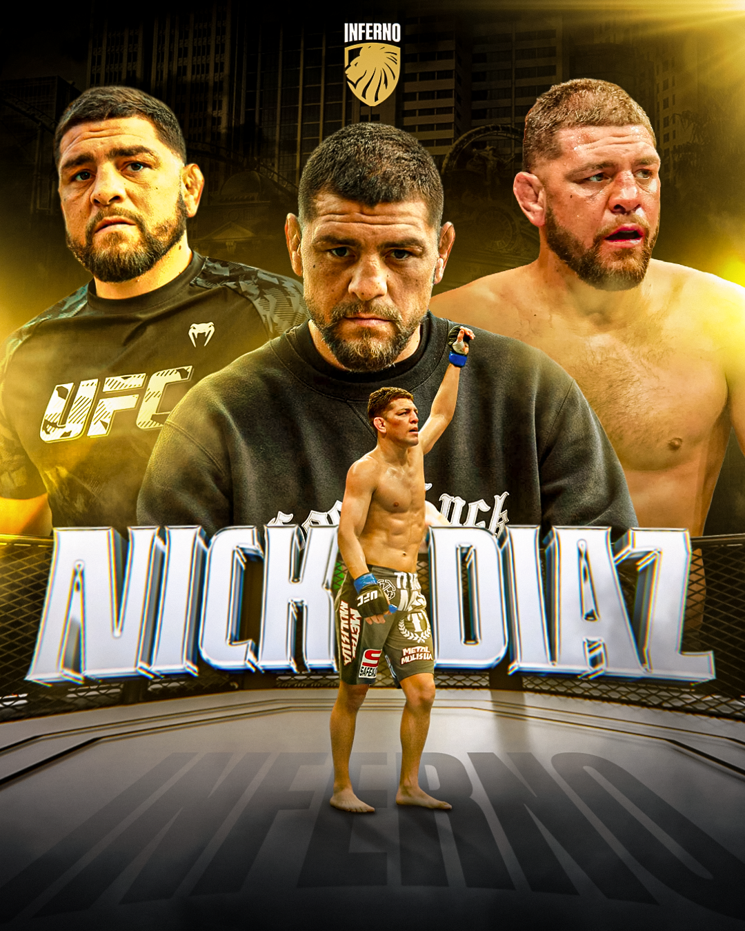 Stockton Legend Nick Diaz Ignites with Inferno