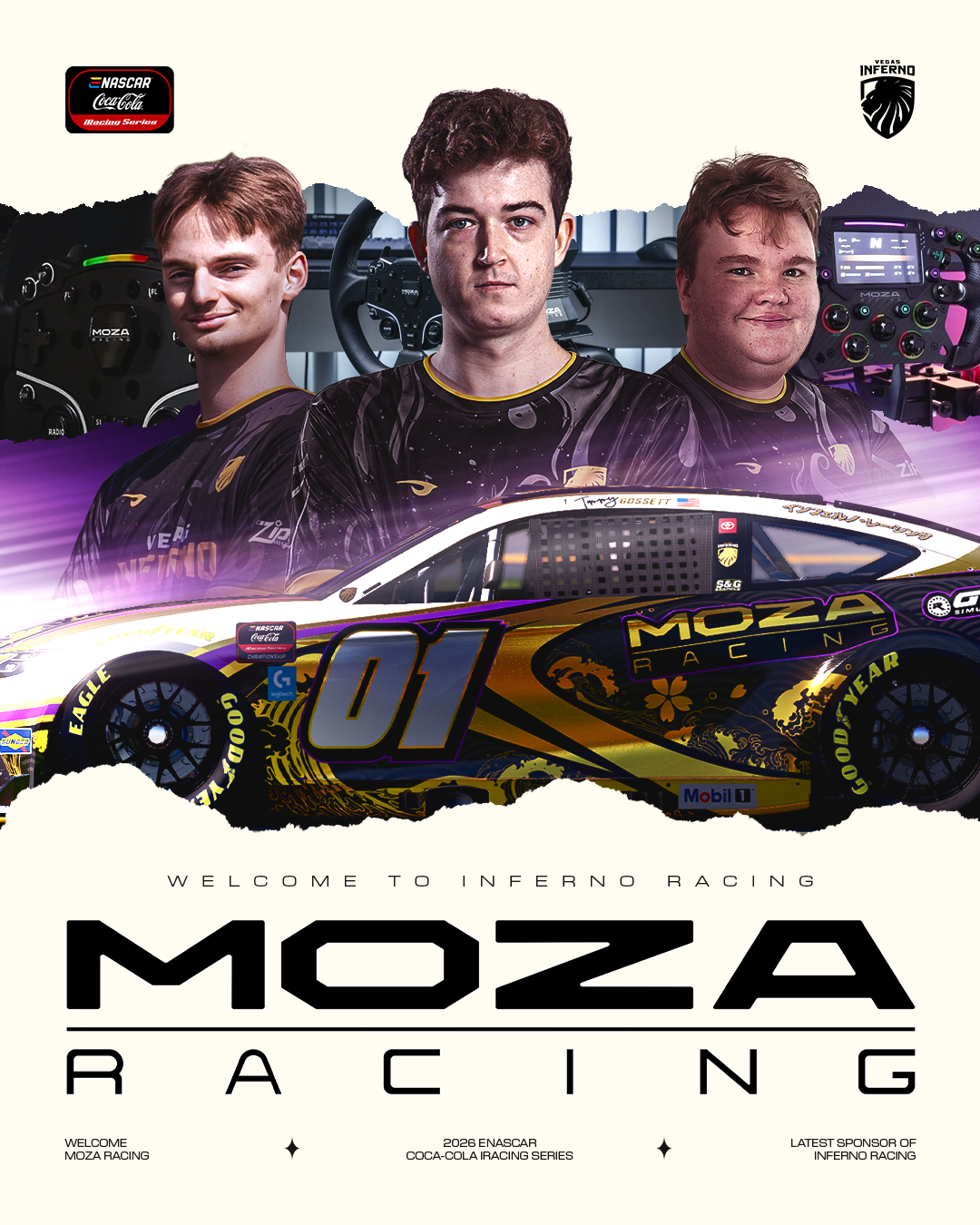 INFERNO SIGNS WITH MOZA RACING