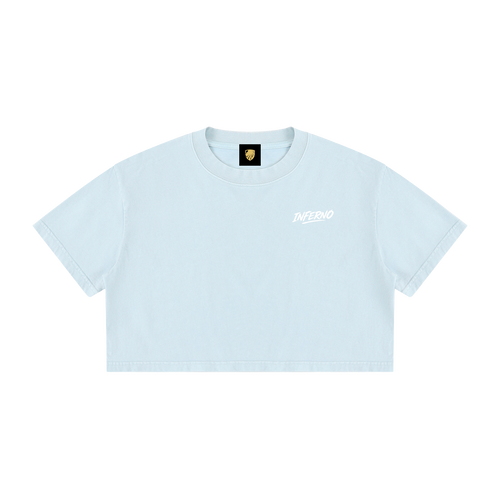 Inferno Brush Mineral Wash Cotton Crop Tee